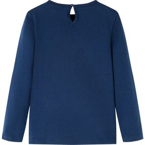 Kindershirt Lange Mouwen Marineblauw Maat 104