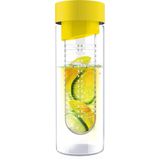 Asobu Flavour It Drinkbeker - Glas - Incl Fruitinfuser - 480 ml - Geel