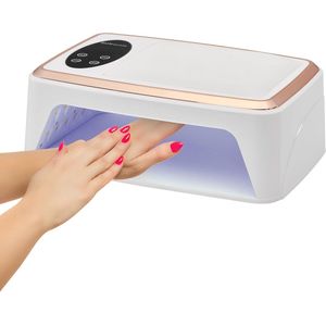 UV-lampen voor gelnagels / 380W UV-nagellamp met 90 kralen, groot LED-display, automatische sensor en 4 timerinstellingen voor vinger- en teennagels / UV-nagellamp voor thuis- en salongebruik (380W 90 kralen)