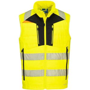 Portwest - DX4 Hi-Vis Softshell Gilet - Geel/Zwart