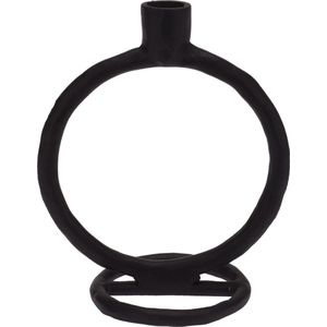 Candle Holder 19 cm Zwart
