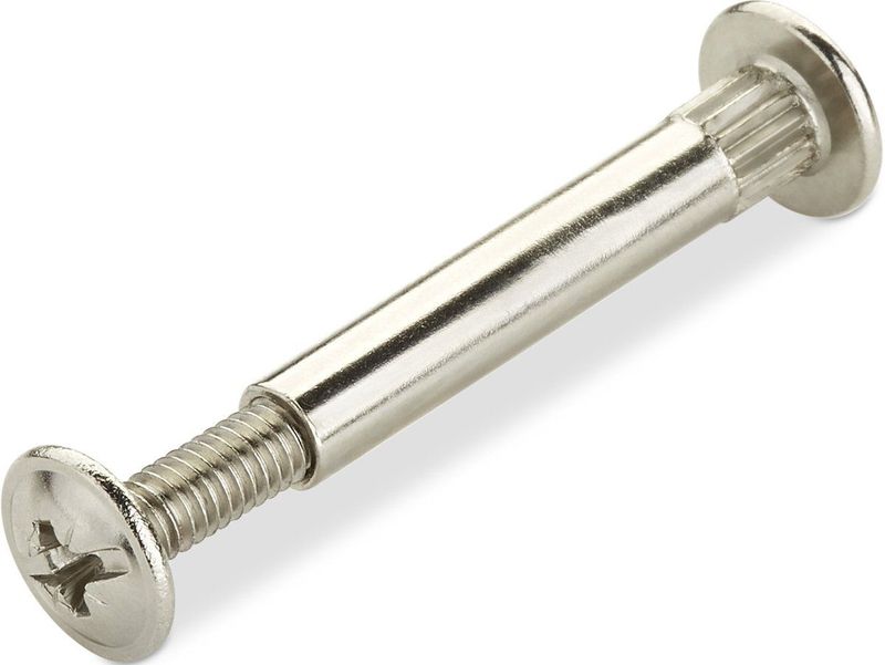 Set van 2 - Verbindingsschroeven - Staal - Verzinkt - M4 - Ø 5 mm - 31 - 40 mm