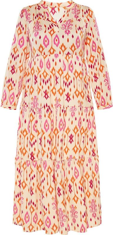 usha FESTIVAL Blousejurk  beige / oranje / pink / magenta