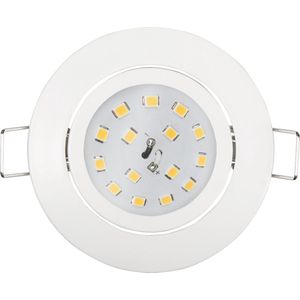 Inbouwspots LED IP20 ''Slim'' - Inbouwspot geschikt voor binnen - plafondlamp 4000K Ø82MM - Armatuur met met LED lamp Helder 400 lm - Wit