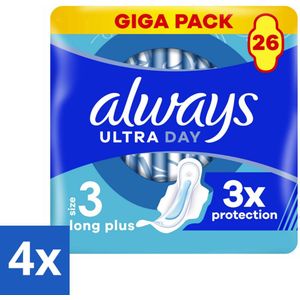 Always - Maandverband - Dag - 26 Maandverband - Voordeelverpakking - 4 stuks