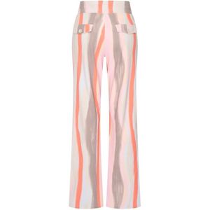 Travel Broek Straight Swirly Print 2089 Grape Apple