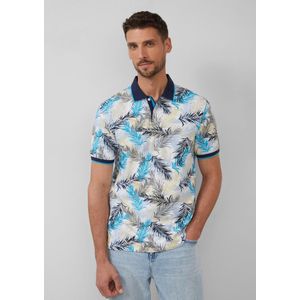 Polo - Piqué Polo - Katoenmix - All-Over Print - Normale Pasvorm