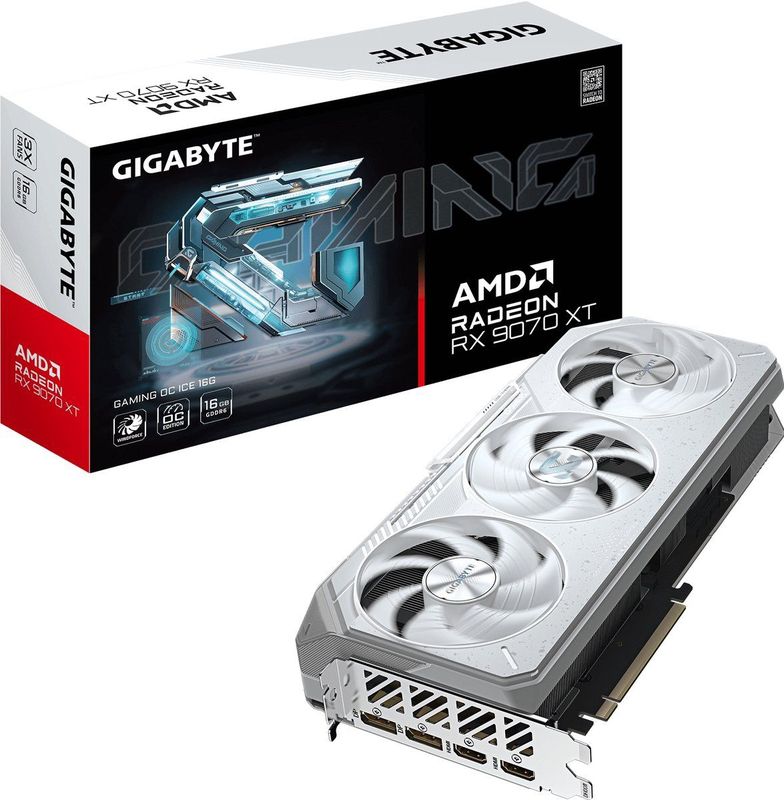 GIGABYTE Radeon RX 9070 XT GAMING OC ICE 16G AMD 16 GB GDDR6