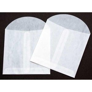 Pergamijn Envelopjes 9x9cm (100 stuks) | pergamijn zakjes | glassine zakjes