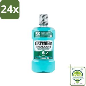 Listerine – Mondwater – Total Care – Tandvleesbescherming – 500 ml - Voordeelverpakking - 24 stuks - Mondspoeling - Tandvleesbescherming