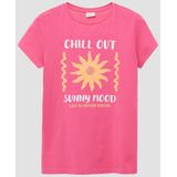 T-shirt - Katoen - Korte Mouwen - Print Met Gommetjes