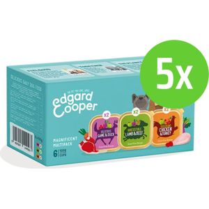 Edgard & Cooper Adult Multipack Dog 6x100 gr - 5 verpakkingen