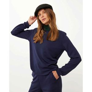 Shoulderpad Sweater Dames - Navy - Maat S