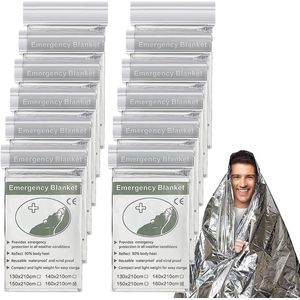 Reddingsdeken 12 stuks - Waterdicht en herbruikbaar voor outdoor en noodsituaties