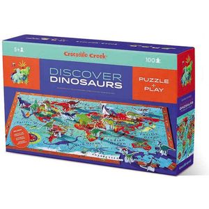 Crocodile Creek - Ontdek & Puzzel Dinosaurussen - 100 stukjes