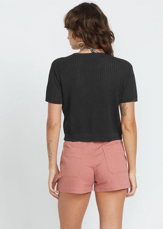 Volcom - Meshy Beach - T-shirt - Dames - Korte Mouwen - Boxy Pasvorm