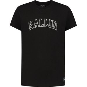 Ballin Amsterdam - Jongens Relaxed Fit T-shirt - Zwart - Maat 140