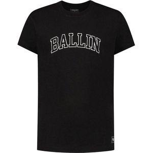 Ballin Amsterdam - Jongens Relaxed Fit T-shirt - Zwart - Maat 116