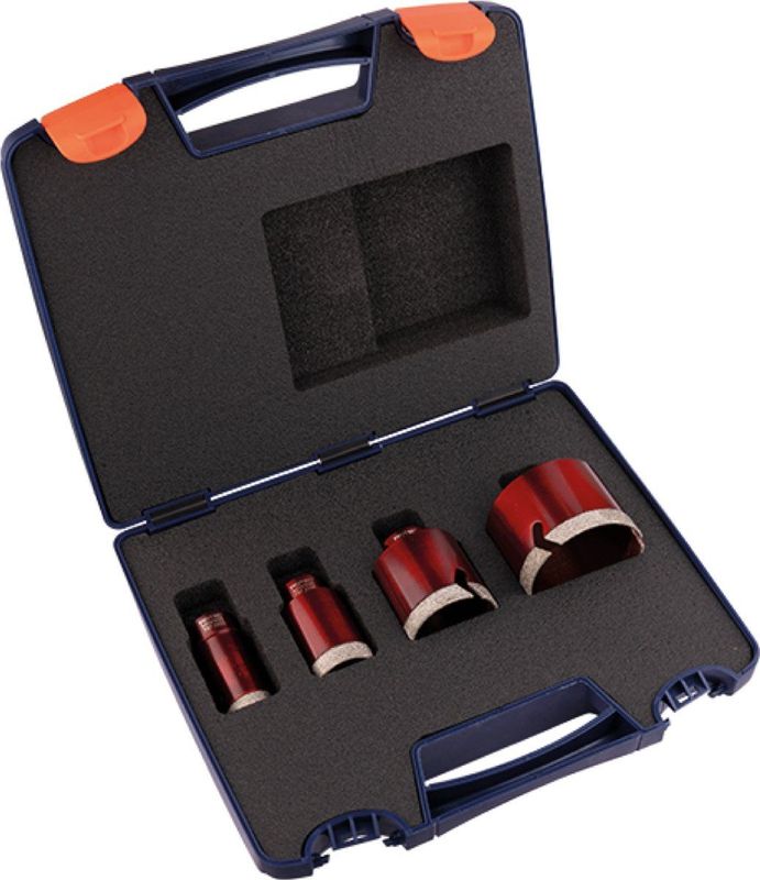 Rotec - Diamantboorkroonset - 5-delig - M14 - Kunststof Koffer