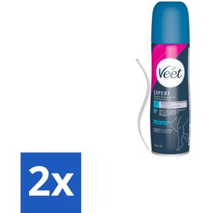 Veet - Ontharingsspray - Gevoelige Huid - Makkelijk Aanbrengen - 150 ml - Voordeelverpakking - 2 stuks
