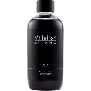 Millefiori Milano Navulling voor Geurstokjes 250 ml - Nero