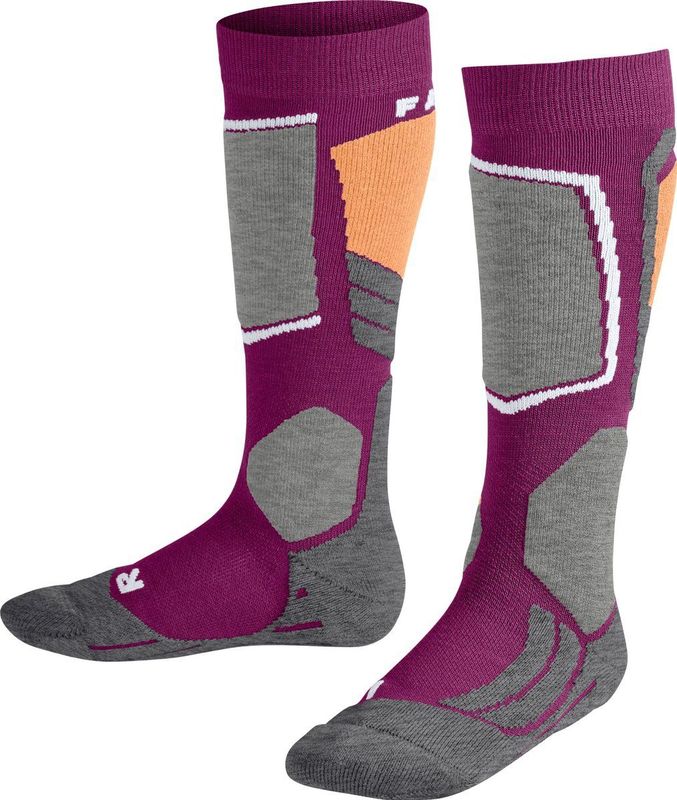 FALKE - SK2 - Skisokken - Purper - Warm Dik Wol - Functioneel Materiaal