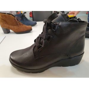 Semler J76353 - VeterlaarzenHoge sneakersDames sneakersDames veterschoenenHalf-hoge schoenen - Kleur: Zwart - Maat: 41