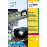 Avery ultra-sterke witte etiketten formaat 991 x 423 mm (b x h) 240 stuks 12 per blad