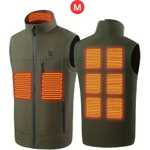 Livano Elektrische Bodywarmer - Oplaadbaar Verwarmde Bodywarmer - Jas - Heated Vest - Heren - Maat XS - Groen