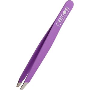 Professioneel pincet met extra fijne punten voor het epileren van de wenkbrauwen - violet