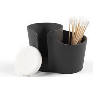 Wattenschijfjeshouder - Wattenschijfjes Houder - zwart- badkamer organizer, wattenstaafjes houder, wattenschijfjes & -staafjes, wattenschijfjes voordeelverpakking, wattenhouder, watjes houder, wattenschijfjes houder, wattenschijfjes dispenser, watten