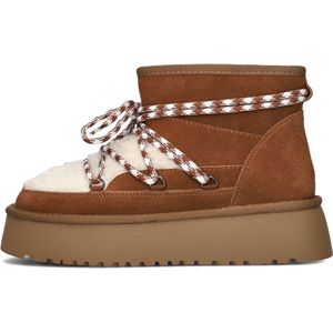 Notre-V Femm Snowboots - Sneeuwlaarzen - Dames - Cognac - Maat 38