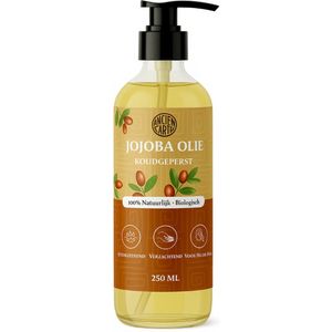 Jojoba Olie 250ml - Puur en koudgeperst - Onbewerkt - Biologisch - 100% Natuurlijk - Jojobaolie voor Huid en Haar - Huidolie - Massageolie - Haarolie