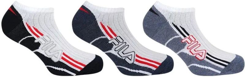 Fila - Sneakersokken - Wit/Navy - 3-pack