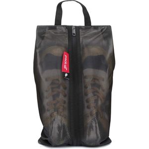 Waterdichte reisschoenentas, schoenenorganizer, schoenentas met ritssluiting, voor heren en dames (zwart)