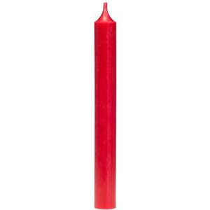 Dinerkaars - Rood - lengte 19,5 cm - parafine - 18 stuks