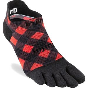 Injinji Run Lightweight No-Show Coolmax - Rood - 40-44