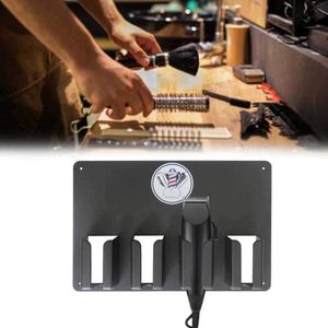 Opbergrek met 4 Sleuven voor Haartrimmer, Kapperclipperrek - Wandgemonteerd, Tondeusehouder en Organizer