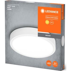 LEDVANCE ORBIS Slim Moia plafondlamp, wit, 24W, 2600lm
