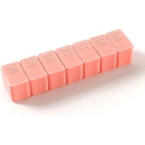 Knaak Pillendoosje - Opbergsysteem - Pillen organizer - Roze - 7 dagen
