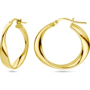 Glams oorringen 1 micron - 26 mm - Zilver