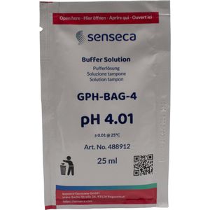 Senseca - Zakjes met pH Buffervloeistof – pH 4.01 – 20 stuks