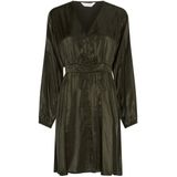 Moss Copenhagen - Ofelia Nicholina - Overhemdjurk - Groentint - Lange Mouwen