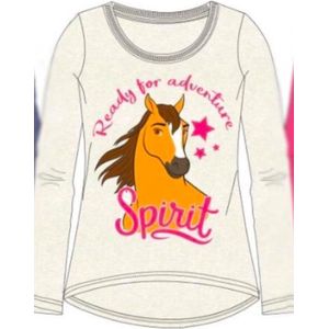 Dreamworks Spirit Riding Free Meisjes T-shirt - Off White - Maat 104 / 4 jaar