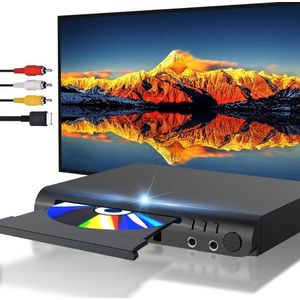 Thuys – DVD Speler Met HDMI – Externe Dvd Speler – Blu Ray – 23cm x 18cm x 3cm – Zwart