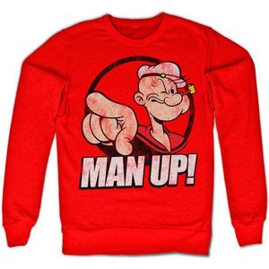 Popeye Sweater/trui -2XL- Man Up! Rood