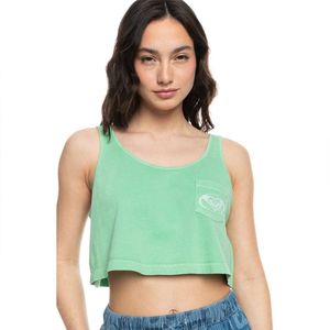 Roxy Crop Summer B Mouwloos T-shirt Groen M Vrouw