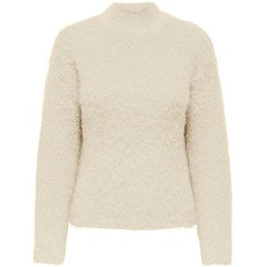Only - Lulu Highneck Knit - Trui - Wit - Regular Fit