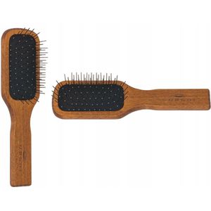 Gorgol Houten Haarborstel met Metalen Pinnen - Luchtkussen