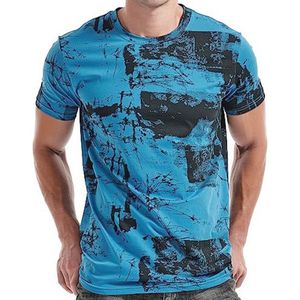 Heren T-shirt met Casual Print - Zomer Mode